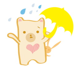 Block bear&Orange rabbit sticker #6683855