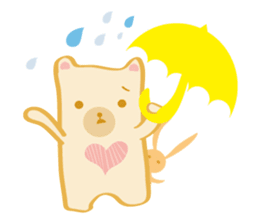 Block bear&Orange rabbit sticker #6683855