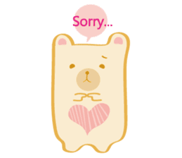 Block bear&Orange rabbit sticker #6683856