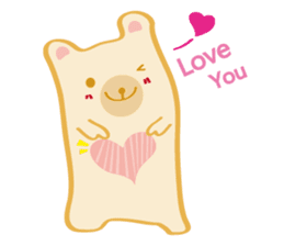 Block bear&Orange rabbit sticker #6683858