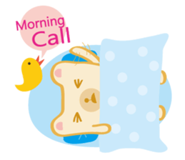 Block bear&Orange rabbit sticker #6683861