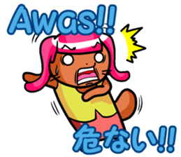 Indonesian and Japanese sticker #6684436