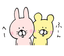 Mr. rabbit and Mr. mouse sticker #6685360