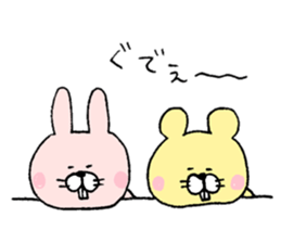 Mr. rabbit and Mr. mouse sticker #6685363