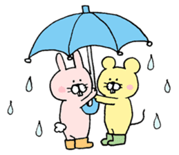 Mr. rabbit and Mr. mouse sticker #6685383