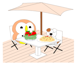 Fuku-chan 5. (owl) sticker #6685393