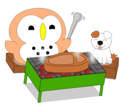 Fuku-chan 5. (owl) sticker #6685396