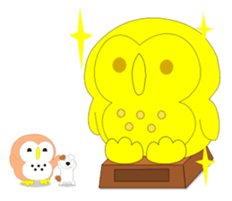 Fuku-chan 5. (owl) sticker #6685406