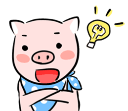 Mr.Lazy The Pig sticker #6685765