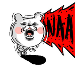 Bear of the anger face sticker #6687228