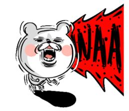 Bear of the anger face sticker #6687228