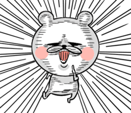 Bear of the anger face sticker #6687231