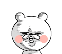 Bear of the anger face sticker #6687235