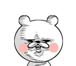 Bear of the anger face sticker #6687235