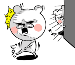 Bear of the anger face sticker #6687239