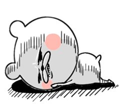 Bear of the anger face sticker #6687241