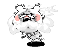 Bear of the anger face sticker #6687244