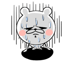 Bear of the anger face sticker #6687245