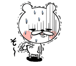 Bear of the anger face sticker #6687246