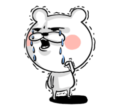 Bear of the anger face sticker #6687247