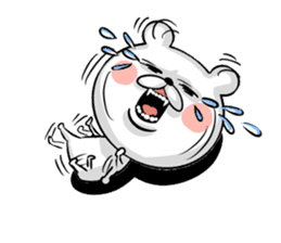 Bear of the anger face sticker #6687248