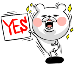 Bear of the anger face sticker #6687259