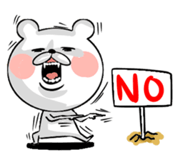 Bear of the anger face sticker #6687260