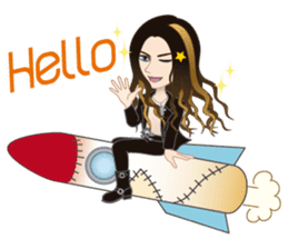 Martian-mind Glam Rocker Tezya sticker #6687305