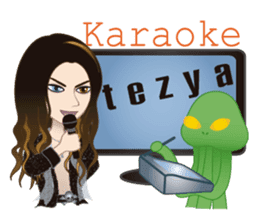 Martian-mind Glam Rocker Tezya sticker #6687315