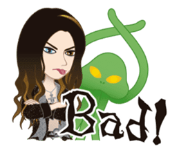 Martian-mind Glam Rocker Tezya sticker #6687317