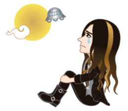 Martian-mind Glam Rocker Tezya sticker #6687321