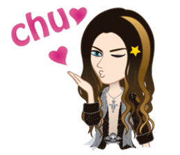 Martian-mind Glam Rocker Tezya sticker #6687329