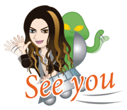 Martian-mind Glam Rocker Tezya sticker #6687331