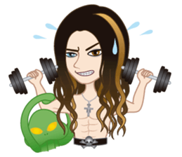 Martian-mind Glam Rocker Tezya sticker #6687335