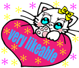 Lovely Cat 2 Cute Persian cat English sticker #6687509