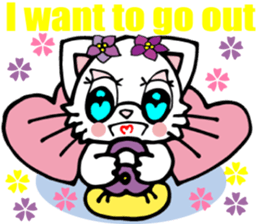 Lovely Cat 2 Cute Persian cat English sticker #6687526