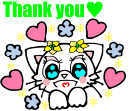 Lovely Cat 2 Cute Persian cat English sticker #6687530