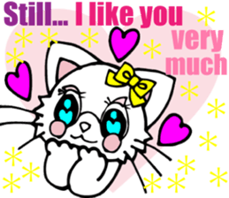 Lovely Cat 2 Cute Persian cat English sticker #6687534