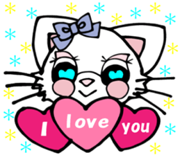 Lovely Cat 2 Cute Persian cat English sticker #6687535