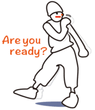 The hip-hop dance Sticker. sticker #6687785