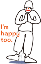 The hip-hop dance Sticker. sticker #6687790