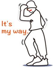 The hip-hop dance Sticker. sticker #6687792