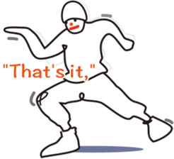 The hip-hop dance Sticker. sticker #6687795