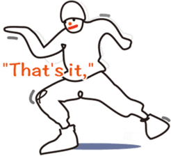 The hip-hop dance Sticker. sticker #6687795