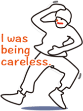 The hip-hop dance Sticker. sticker #6687797