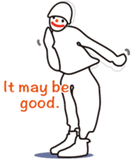 The hip-hop dance Sticker. sticker #6687798