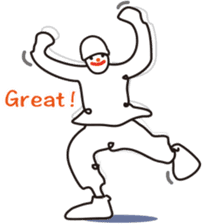 The hip-hop dance Sticker. sticker #6687806