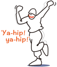 The hip-hop dance Sticker. sticker #6687807