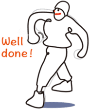 The hip-hop dance Sticker. sticker #6687808