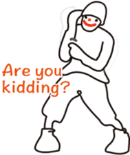 The hip-hop dance Sticker. sticker #6687819